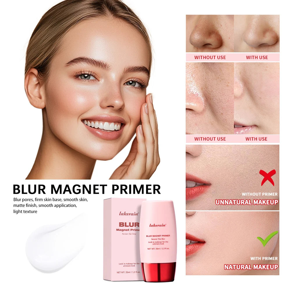 Blur Magnet Primer Pore Minimizing Face Makeup Base for Smooth Matte Finish Daily Wear