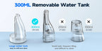 Portable Water Flosser Nasal Rinse Combo Oral Care Sinus Cleaning Kit for Home and Travel Use