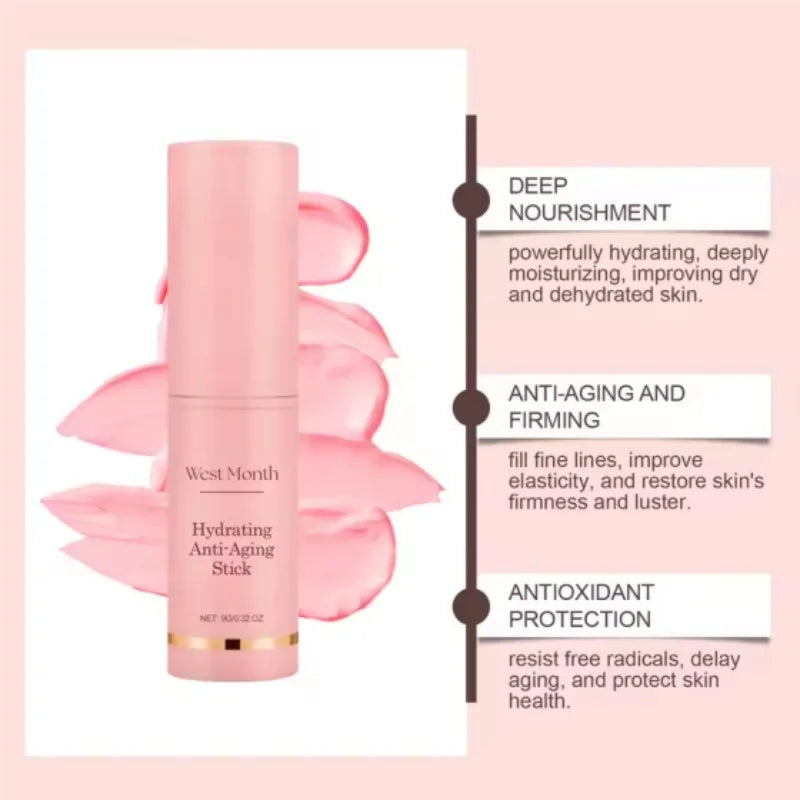 Collagen Anti Aging Moisturizing Stick Wrinkle Removing Balm for Women and Daily Skincare