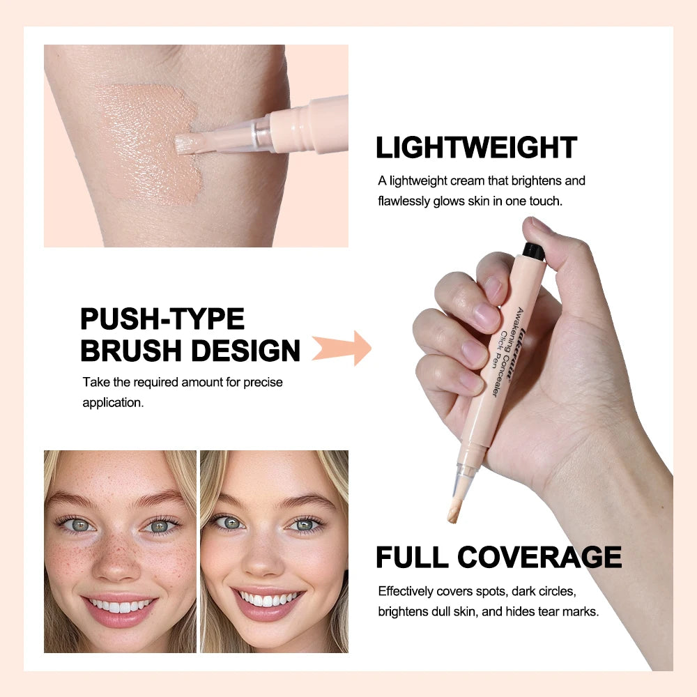 Awakening Concealer Click Pen Full Coverage Brightening Pencil for Women Everyday Makeup Look