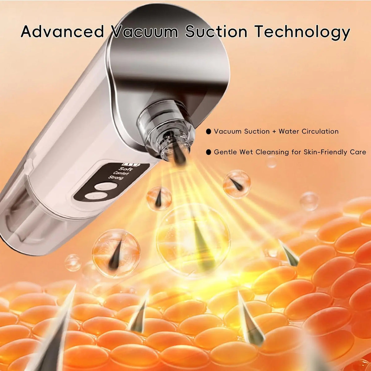Pore Vacuum Blackhead Remover Deep Cleansing Tool for Radiant Skin and Face Daily Grooming