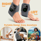 Electric Ankle Massager Heated Vibration Brace for Joint Relief at Home or After Sports