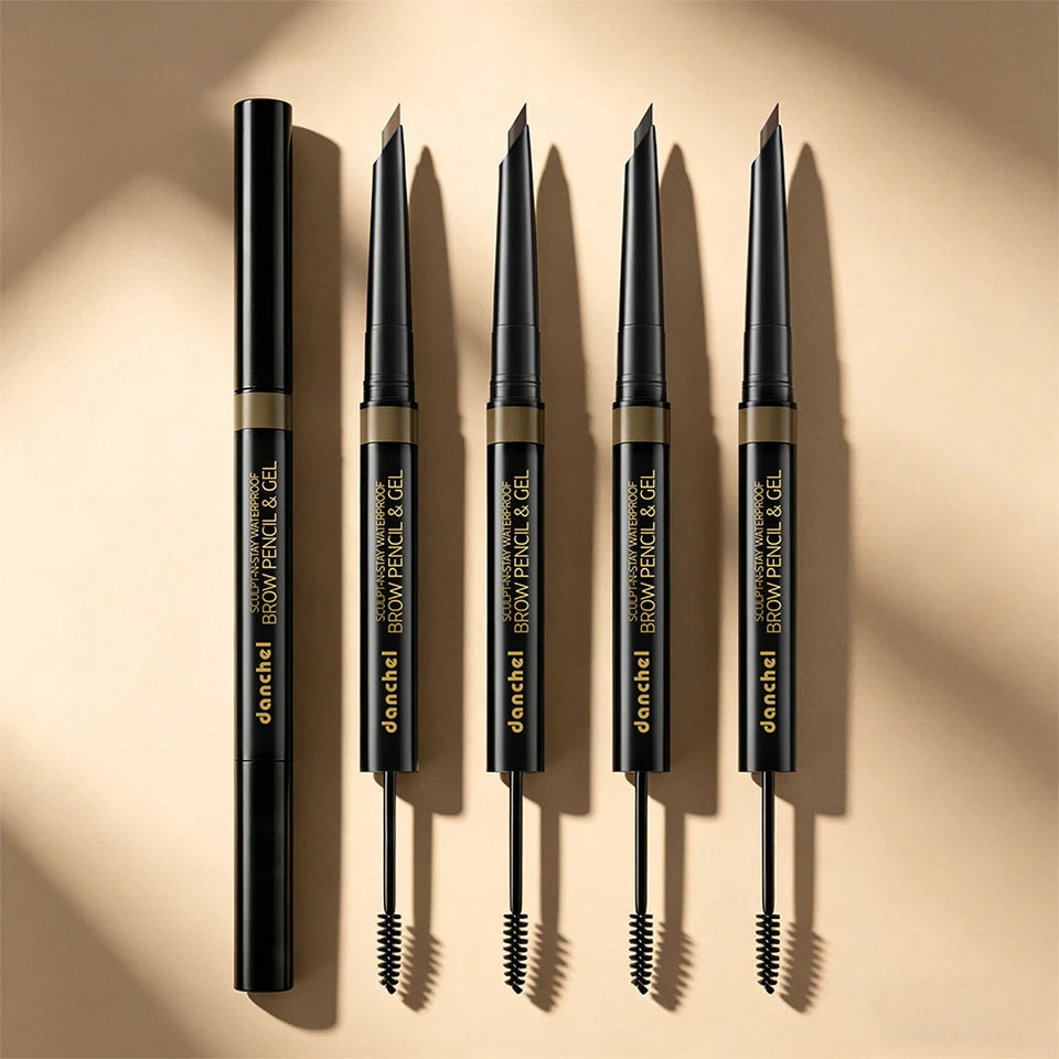 Waterproof Brow Pencil and Gel Smudge Proof Eyebrow Makeup for Women Daily Beauty Routine