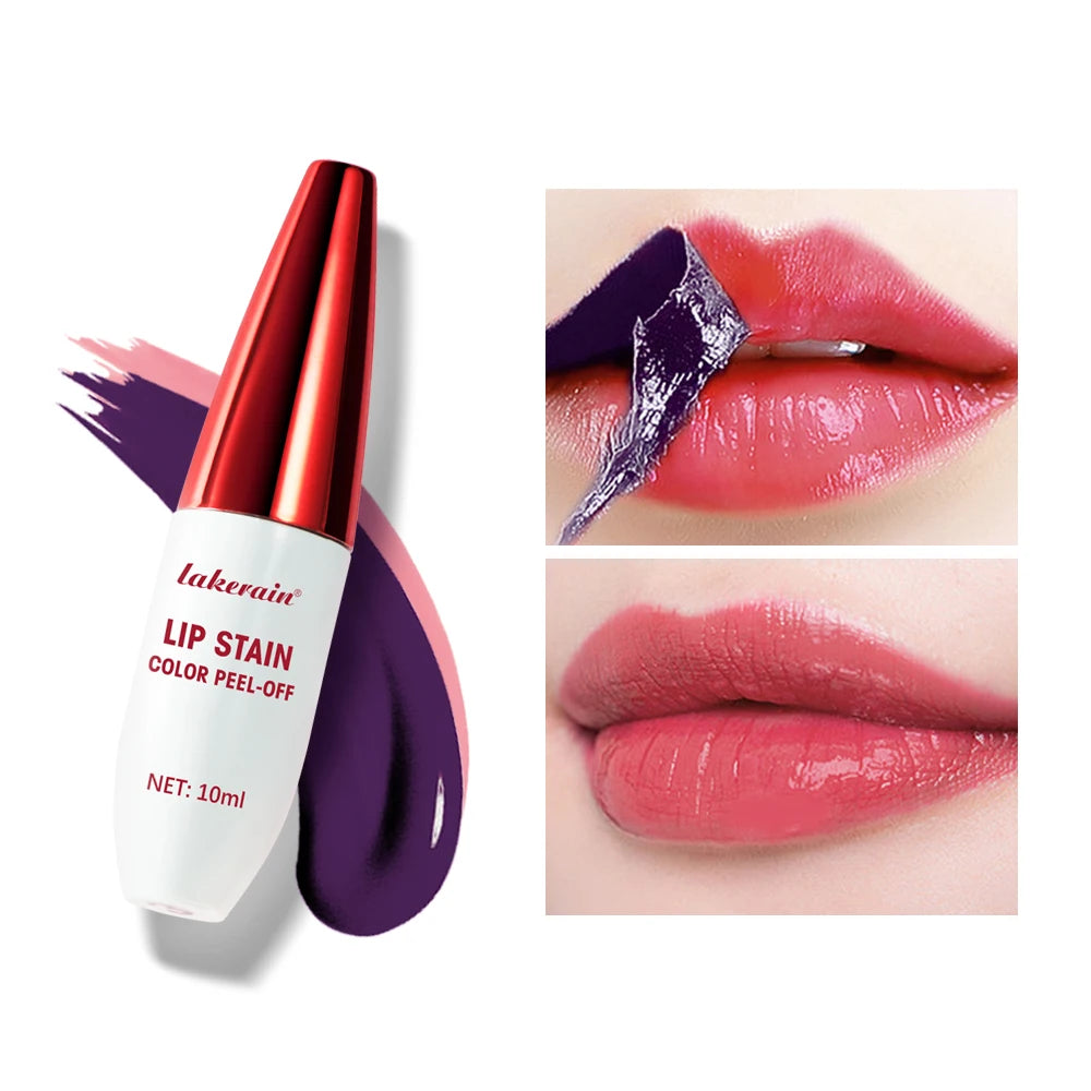 Peel Off Lip Stain Waterproof Matte Lipstick Long Lasting Tint for Women Daily Wear