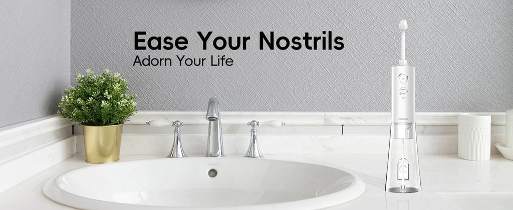 Electric Nasal Irrigator Portable Sinus Rinse Bottle for Adults at Home or Travel