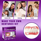 Natural Silicone Dentures Instant Smile Teeth Cosmetic Accessories for Adults Oral Beauty
