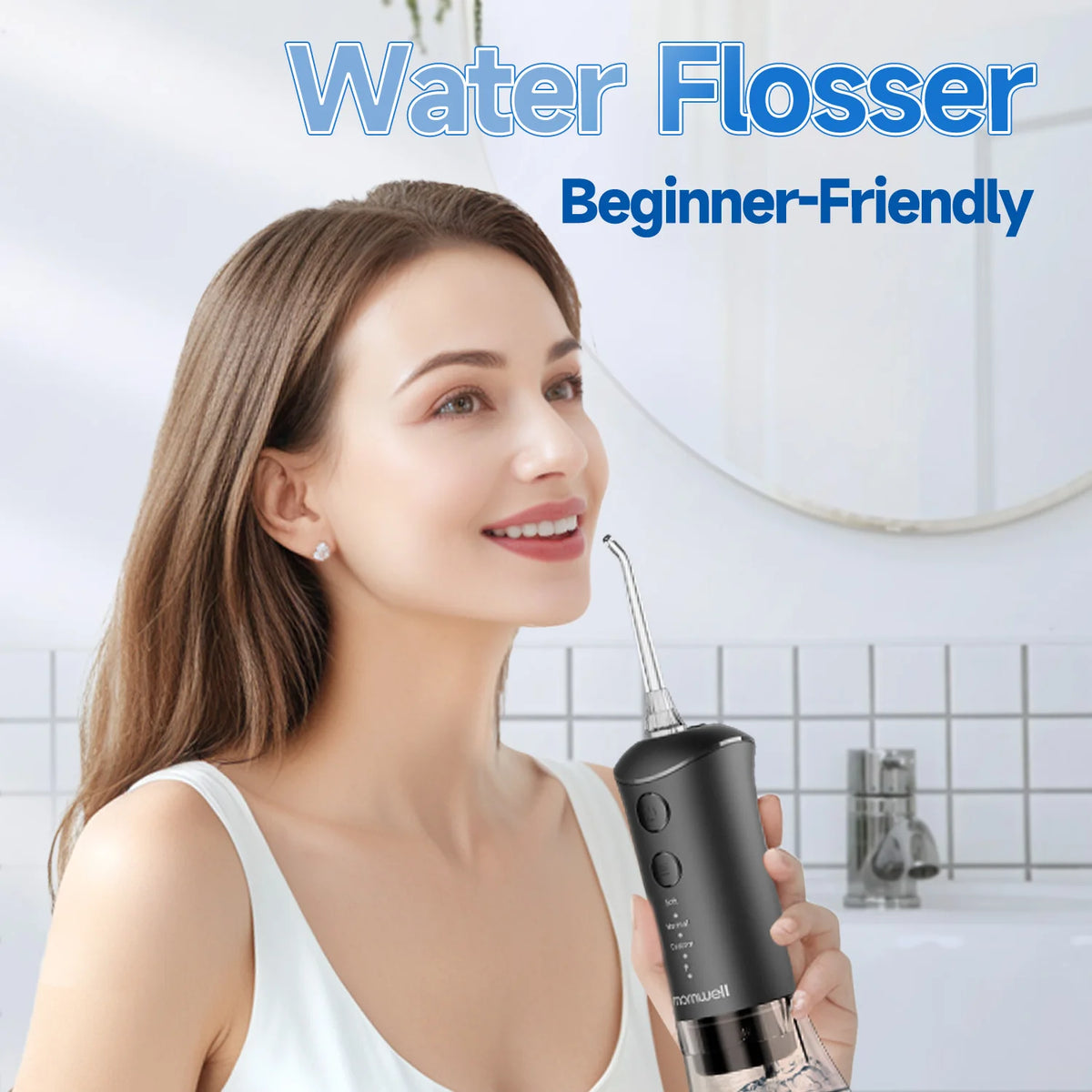 Water Flosser Teeth Cleaner Rechargeable Oral Irrigator for Adults at Home or Travel