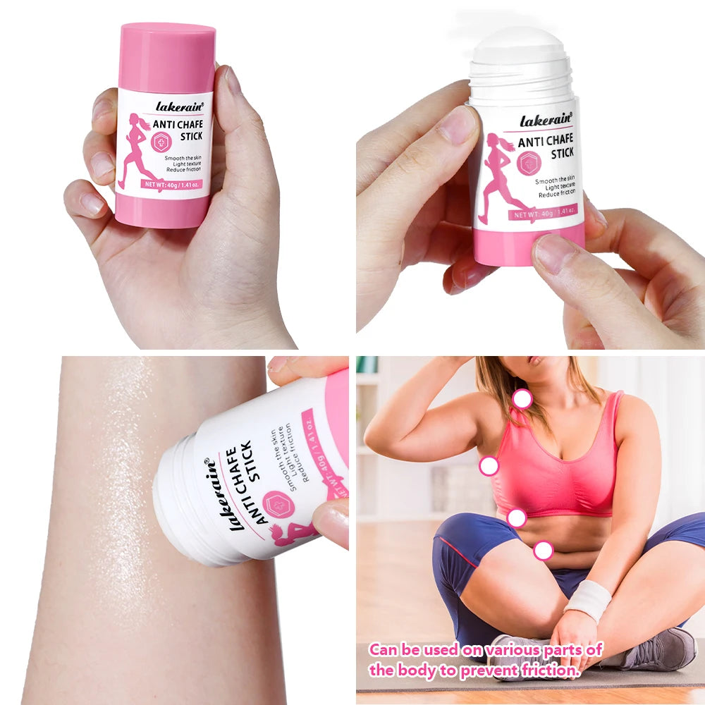 Anti Chafe Stick Friction Reducing Balm Moisturizing Skin Care for Runners and Athletes