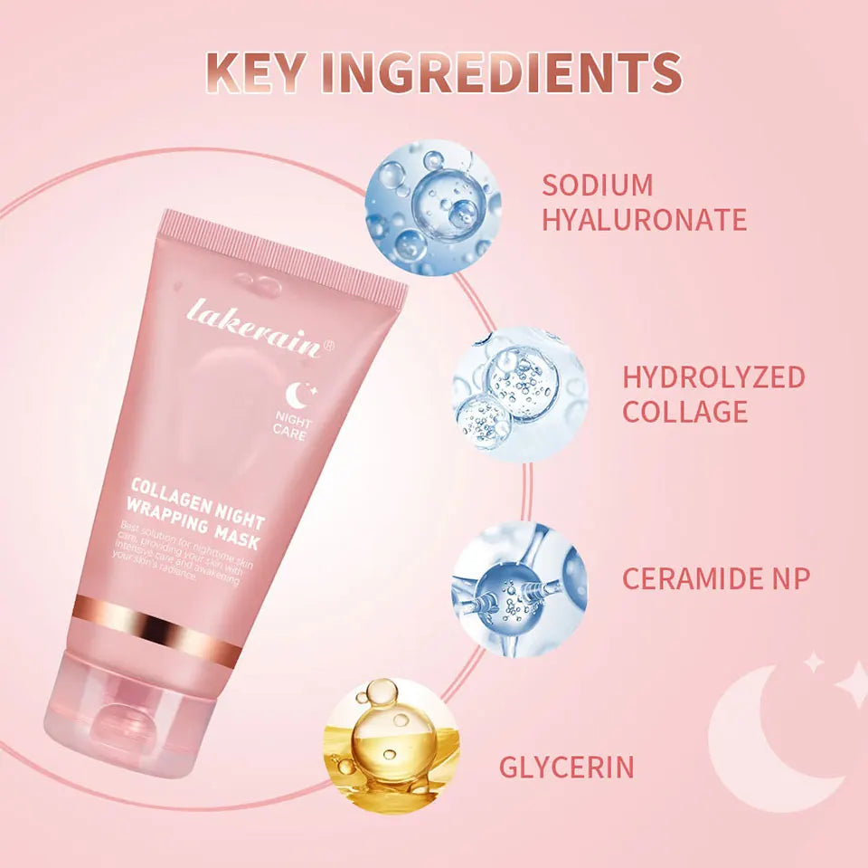 Collagen Skincare Set Firming Moisturizing Treatment for Daily Facial Care and Night Routine