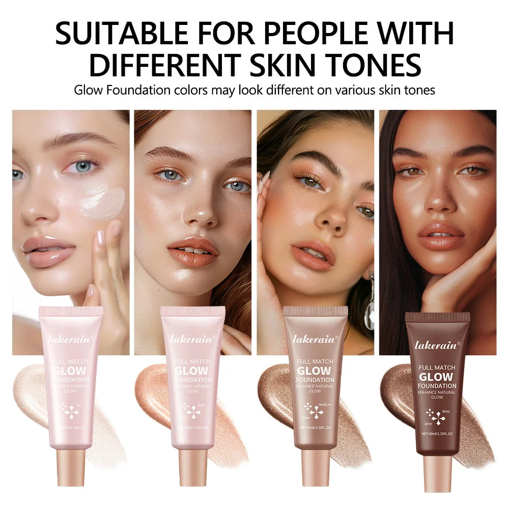 Liquid Glow Foundation Moisturizing Highlighter Base for Radiant Skin and Face Body