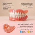 Full Mouth Silicone Dentures Natural Lifelike Teeth for Daily Comfort and Oral Care
