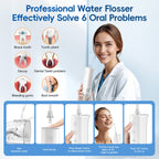 Portable Water Flosser Rechargeable Oral Irrigator for Adults at Home or Travel