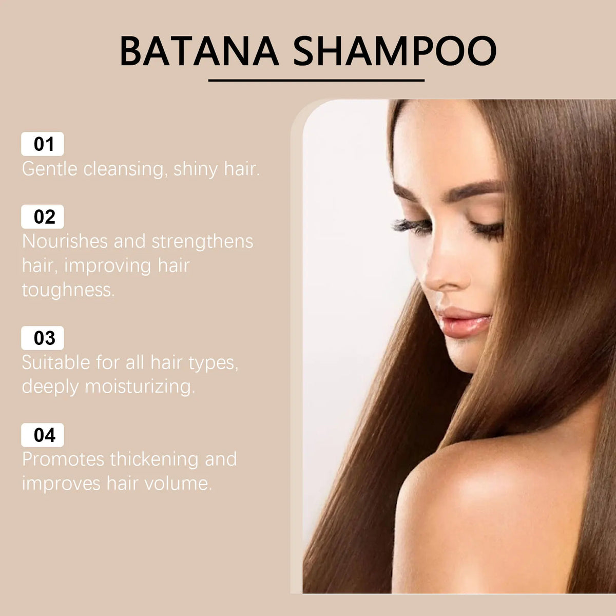 Batana Hair Growth Shampoo Strengthen Roots for Damaged Hair and Itchy Scalp Treatment