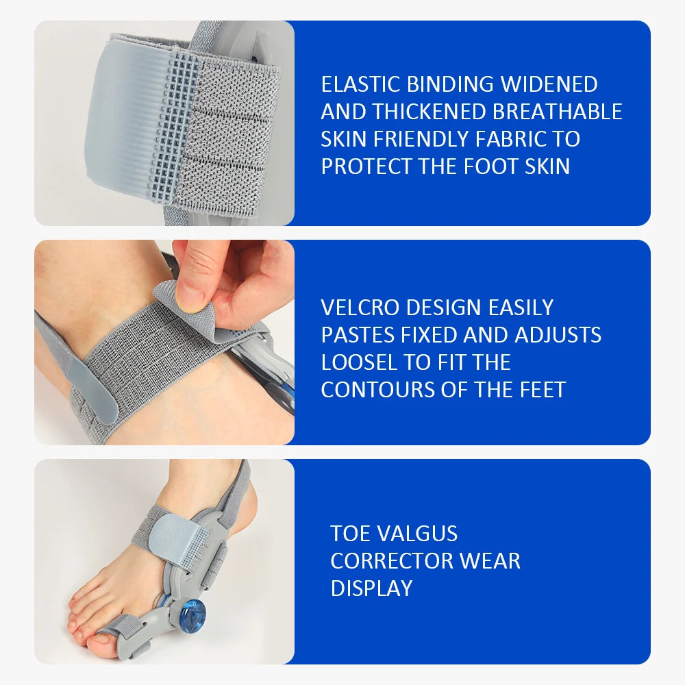 Big Toe Valgus Corrector Adjustable Bunion Splint for Painless Foot Relief at Home