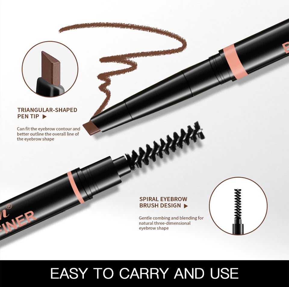 Eyebrow Pencil Waterproof Long Lasting Brow Definer for Precise Makeup Shaping and Grooming