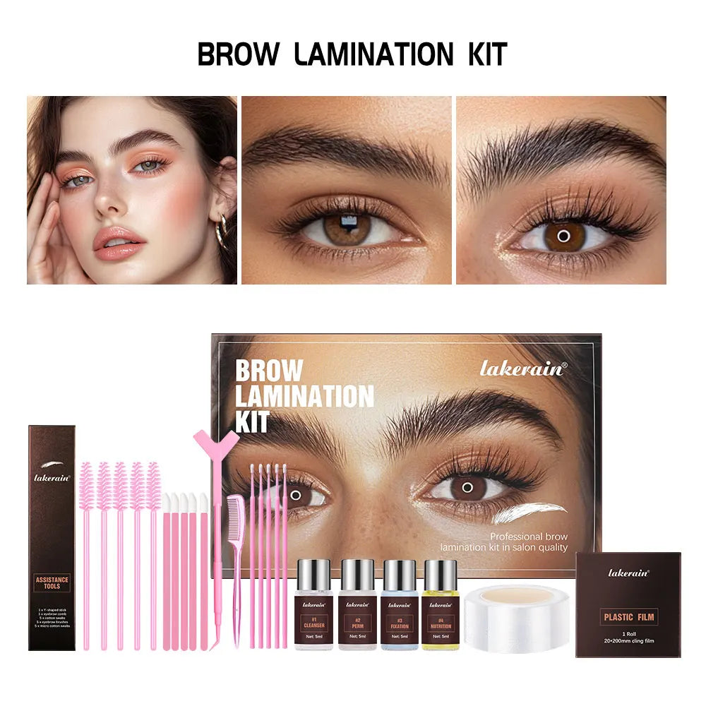 Brow Lamination Kit for Fluffy Eyebrow Shaping and Lifting at Home Salon Beauty
