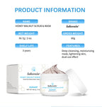 Honey Walnut Facial Scrub and Mask Deep Cleansing Exfoliating Treatment for Radiant Skin Care