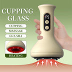 Electric Cupping Massager Scraping Tool Heated Meridian Device for Body Relaxation