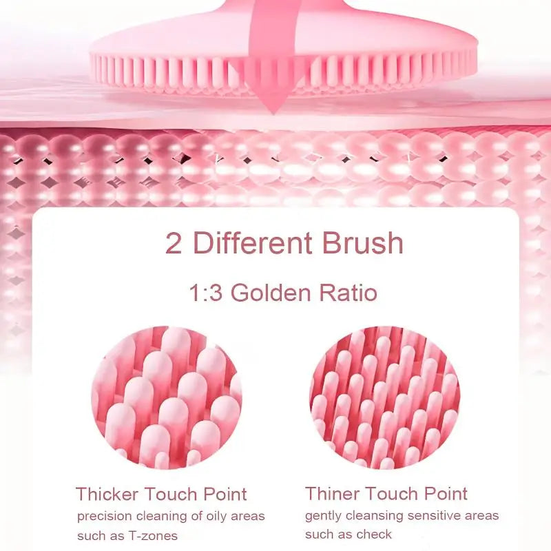 Electric Facial Cleansing Brush Sonic Vibration Scrubber for deep pore cleaning at home