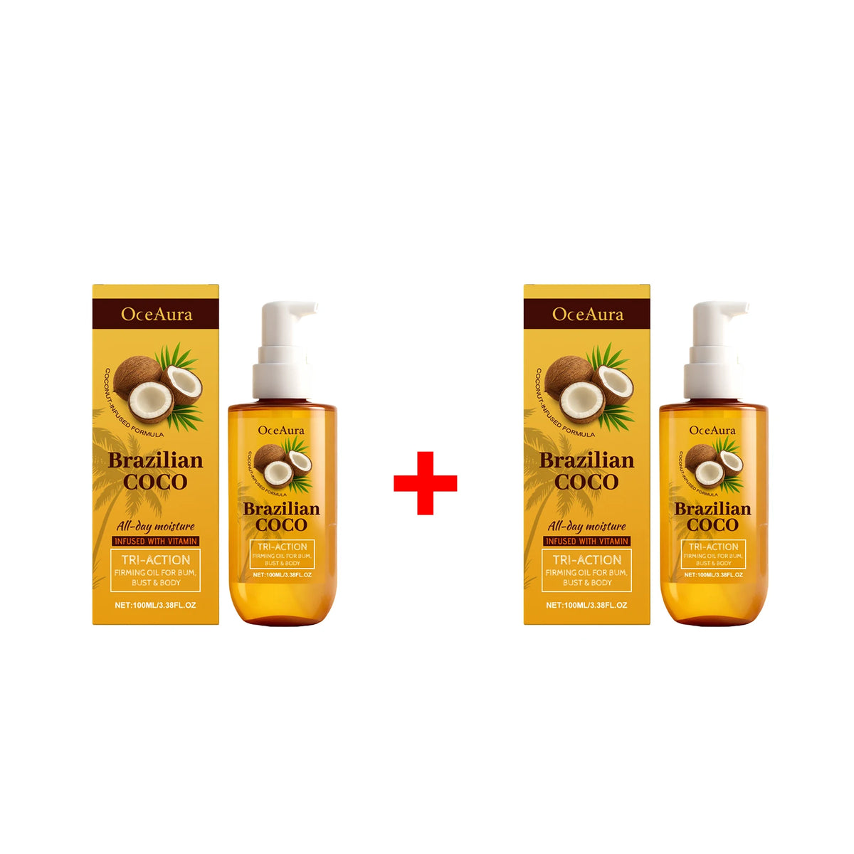 Coconut Firming Oil Skin Tightening and Hydrating Moisturizer for Women for Daily Body Care