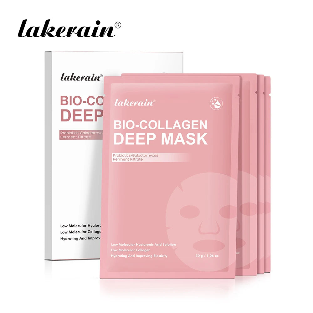 Bio Collagen Deep Mask Hydrating Pore Minimizing Treatment for Unisex at Home or Travel Use