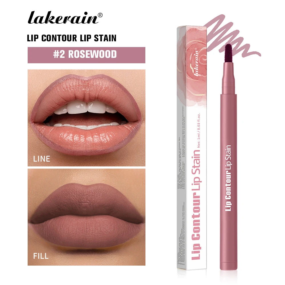 Lip Contour Stain Pen Long Lasting Waterproof Makeup for Daily Beauty and Travel - 21