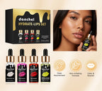 Hydrate Lips Set Exfoliating Gel and Peptide Moisturizer for Daily Lip Care Routine