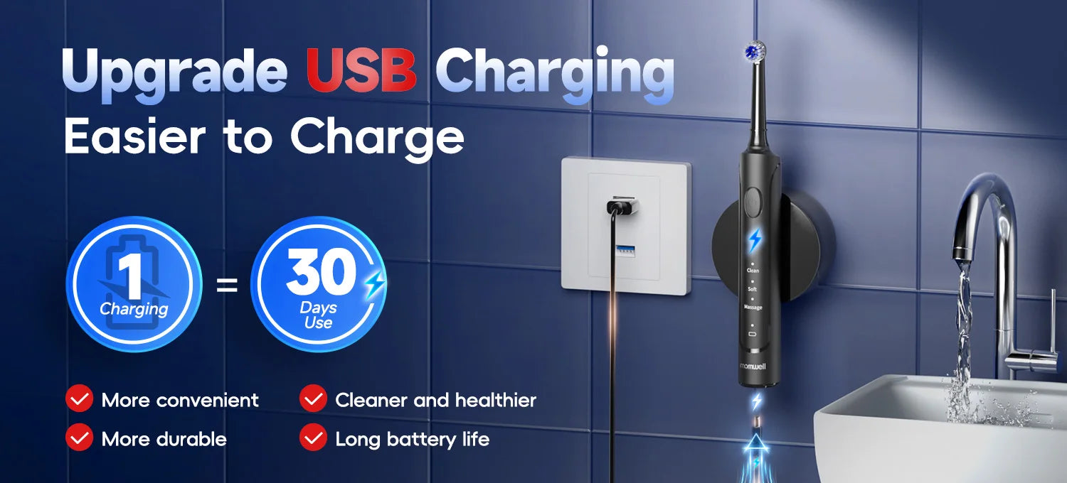 Oral Irrigator and Electric Toothbrush Combo Teeth Cleaning Kit for Adults at Home - 16