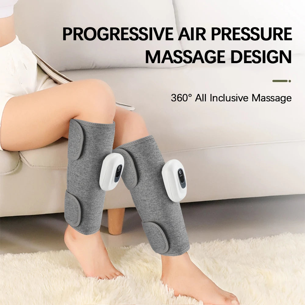 Wireless Calf Massager Air Compression Therapy for Tired Legs at Home or Office