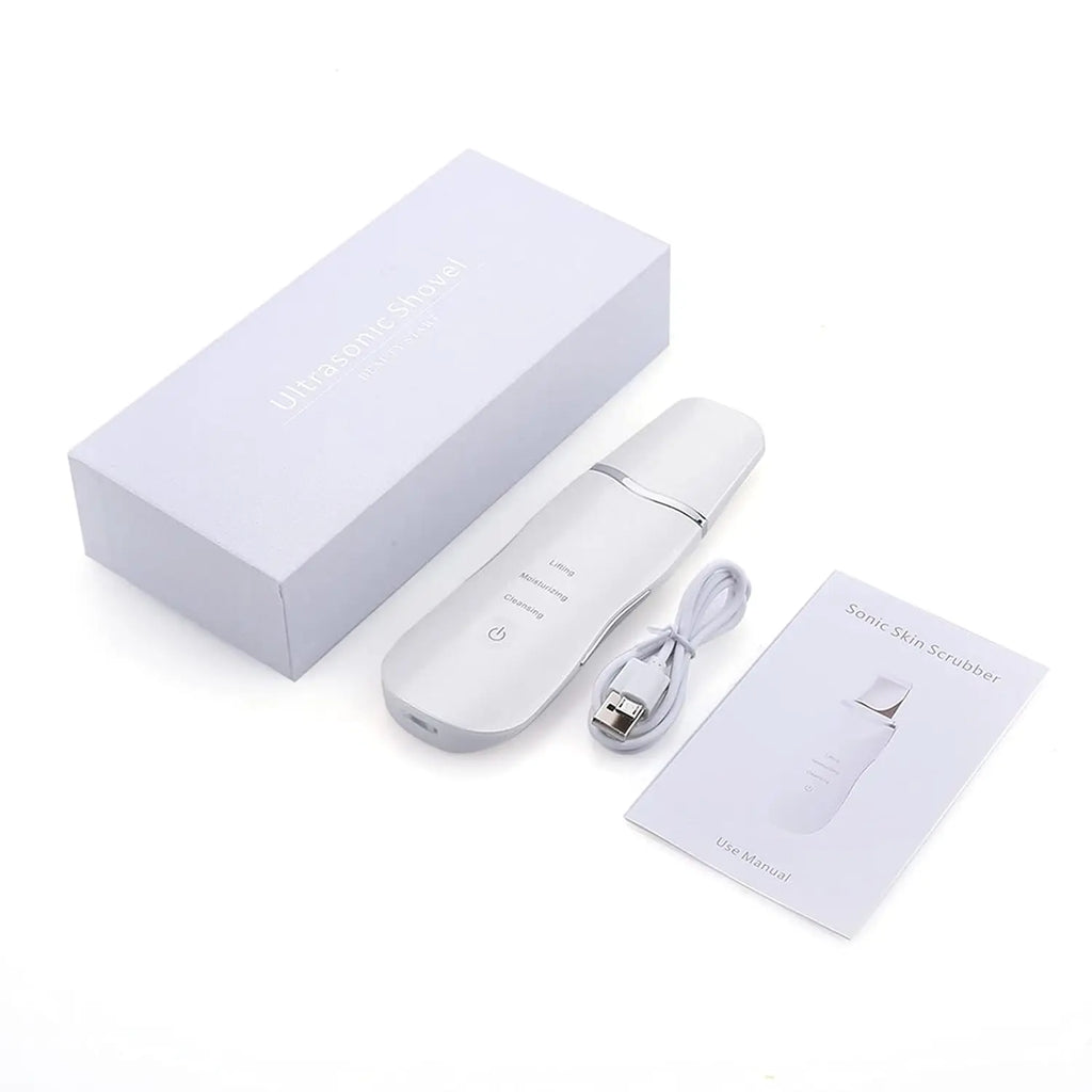 Ultrasonic Skin Spatula Deep Pore Cleaner and Blackhead Remover for Face Daily Skincare