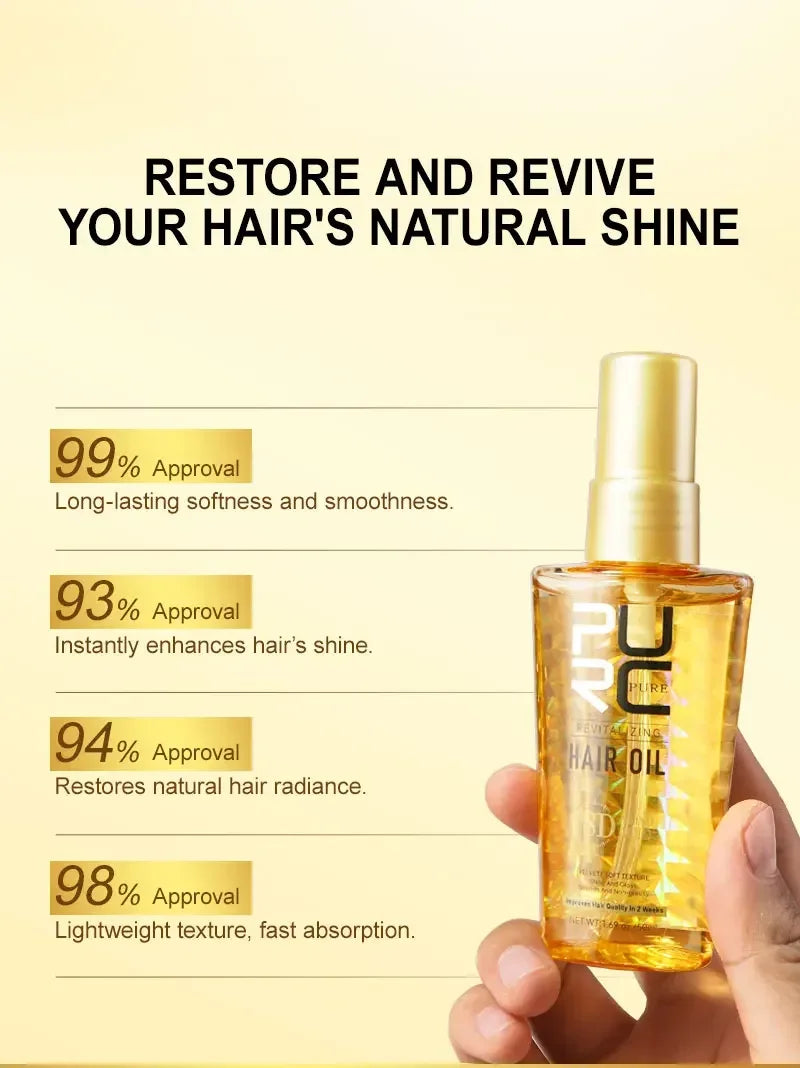 Amino Acid Hair Oil Nourishing Treatment for Smooth Shiny Hair and Heat Protection