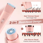 Electric Shaver for Women Waterproof Body Trimmer for Bikini Underarm Legs and Smooth Skin