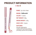 Matte Lip Liner Pencil Waterproof Contour Set for Women to Define Lips at Work or Parties