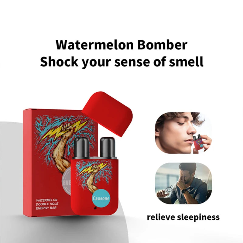 Biporous Nasal Inhaler Refreshing Aromatherapy Stick for Men for Daily Energy and Breathing