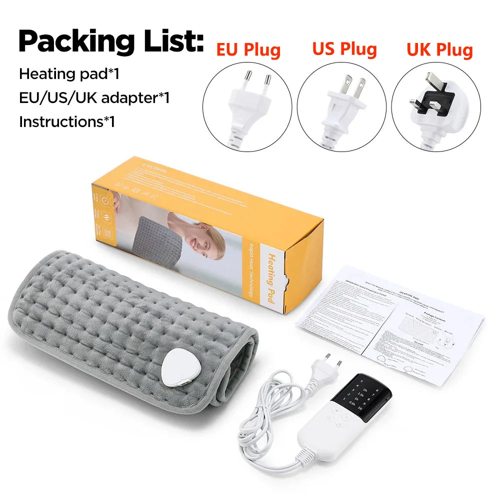Electric Heating Pad Fast Thermal Mat for Back and Legs at Home or Office - 7
