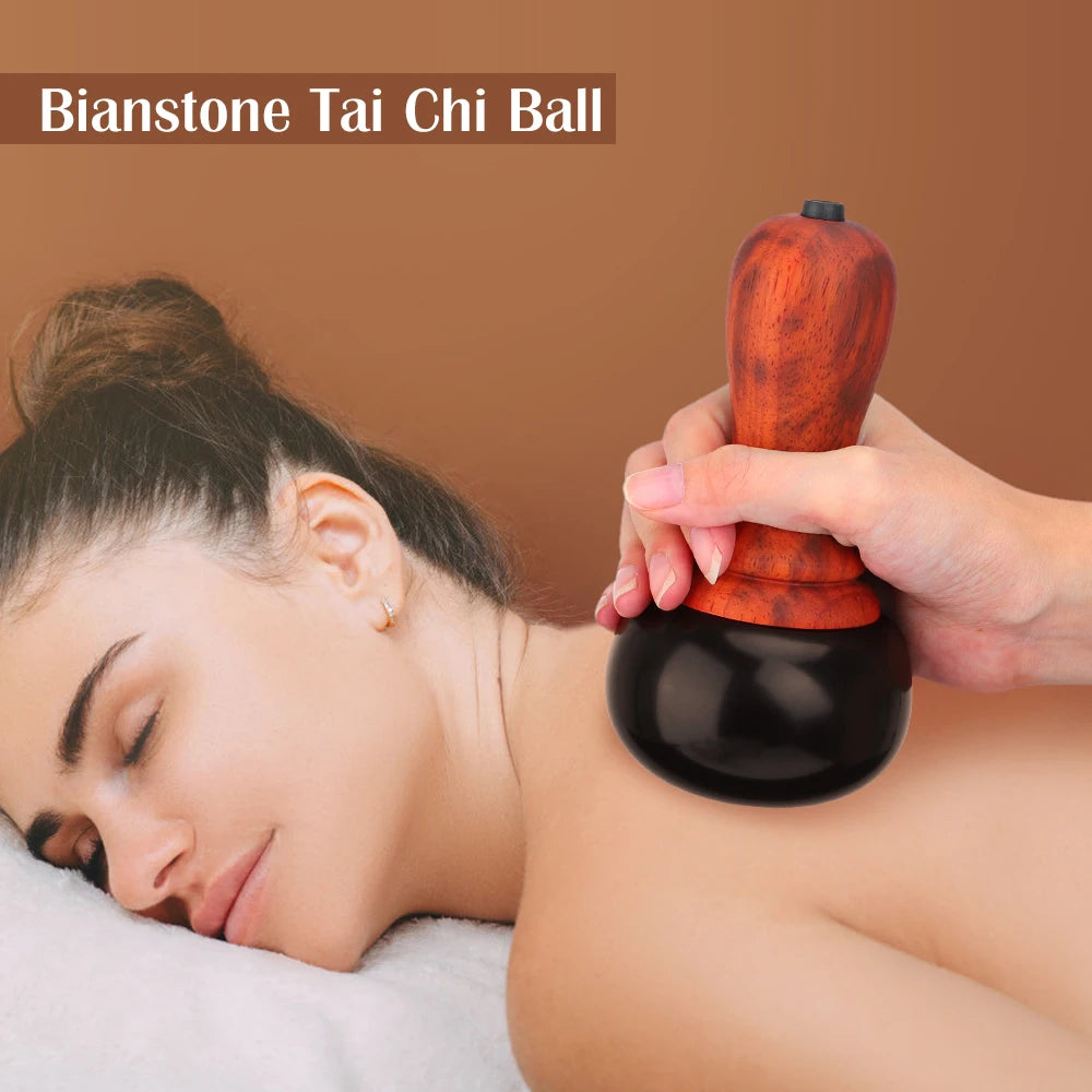 Electric Gua Sha Massager Hot Stone Therapy Tool for Body Relaxation at Home and Spa