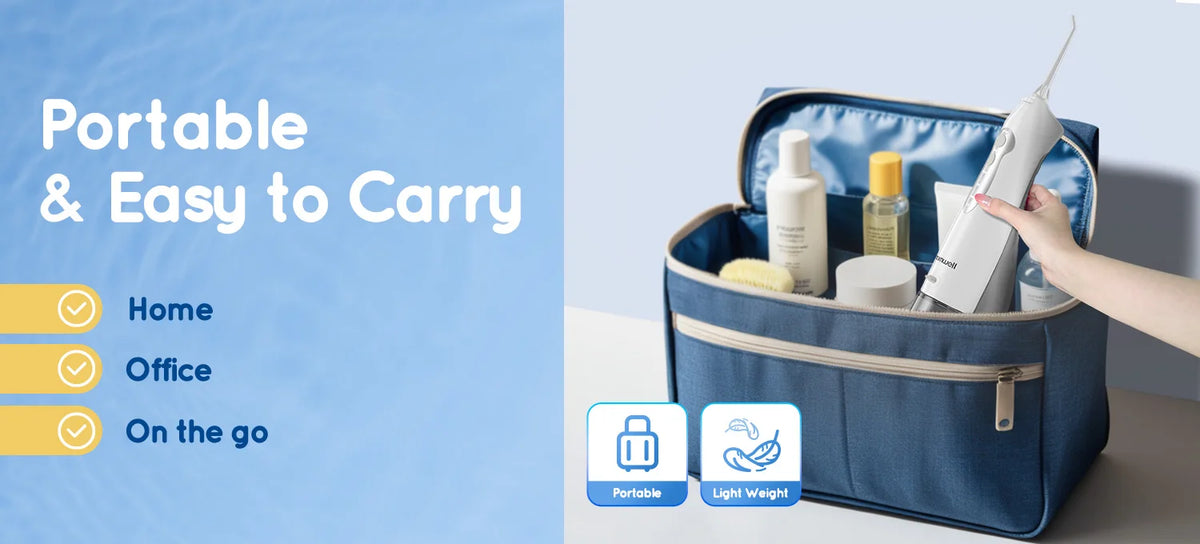 Portable Oral Irrigator and Electric Toothbrush Set Deep Cleaning for Home and Travel Use
