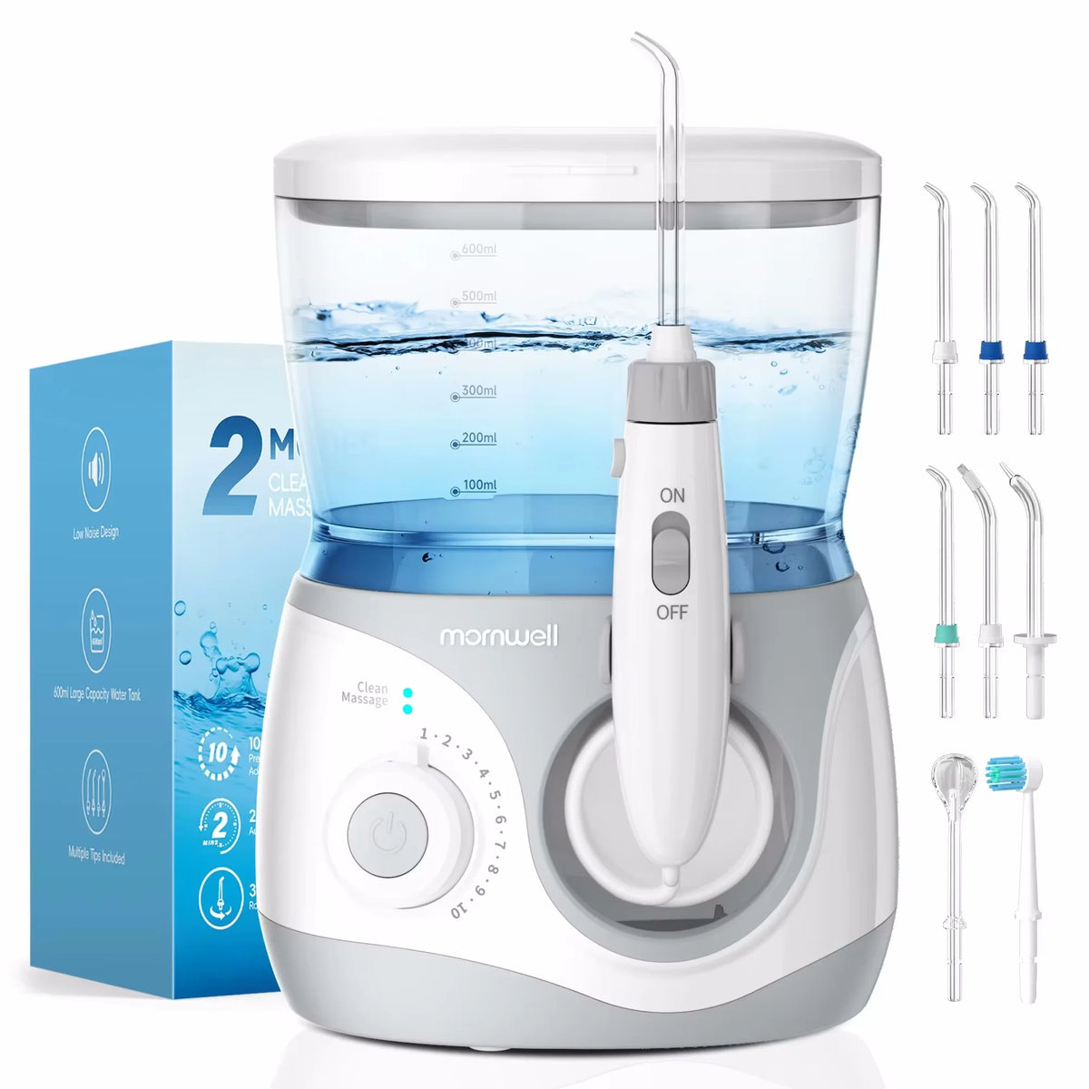 Electric Water Flosser Oral Irrigator with Multiple Tips for Adults at Home
