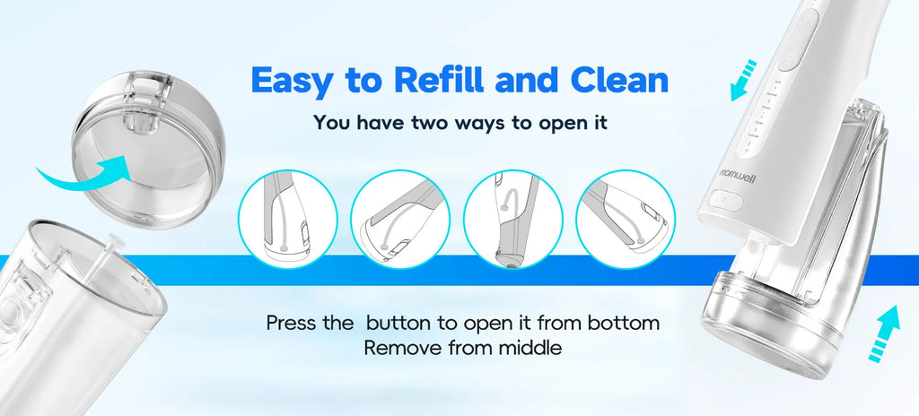 Portable Water Flosser Nasal Rinse Combo Oral Care Sinus Cleaning Kit for Home and Travel Use