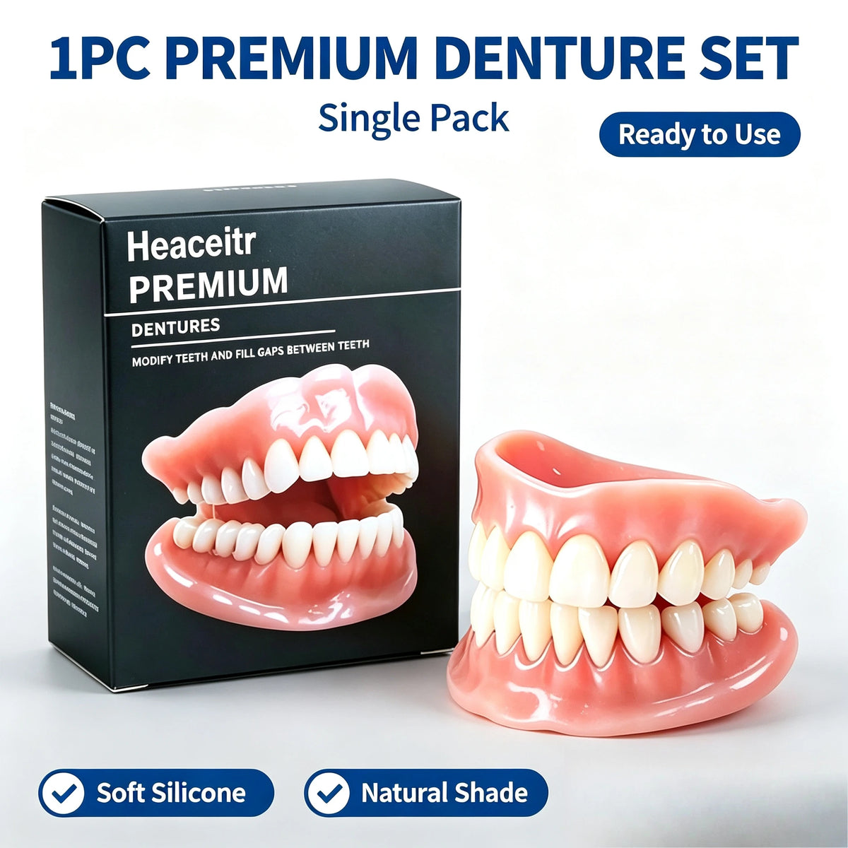 Custom Fit Dentures Boil to Shape Comfortable Dental Arch for Daily Use at Home