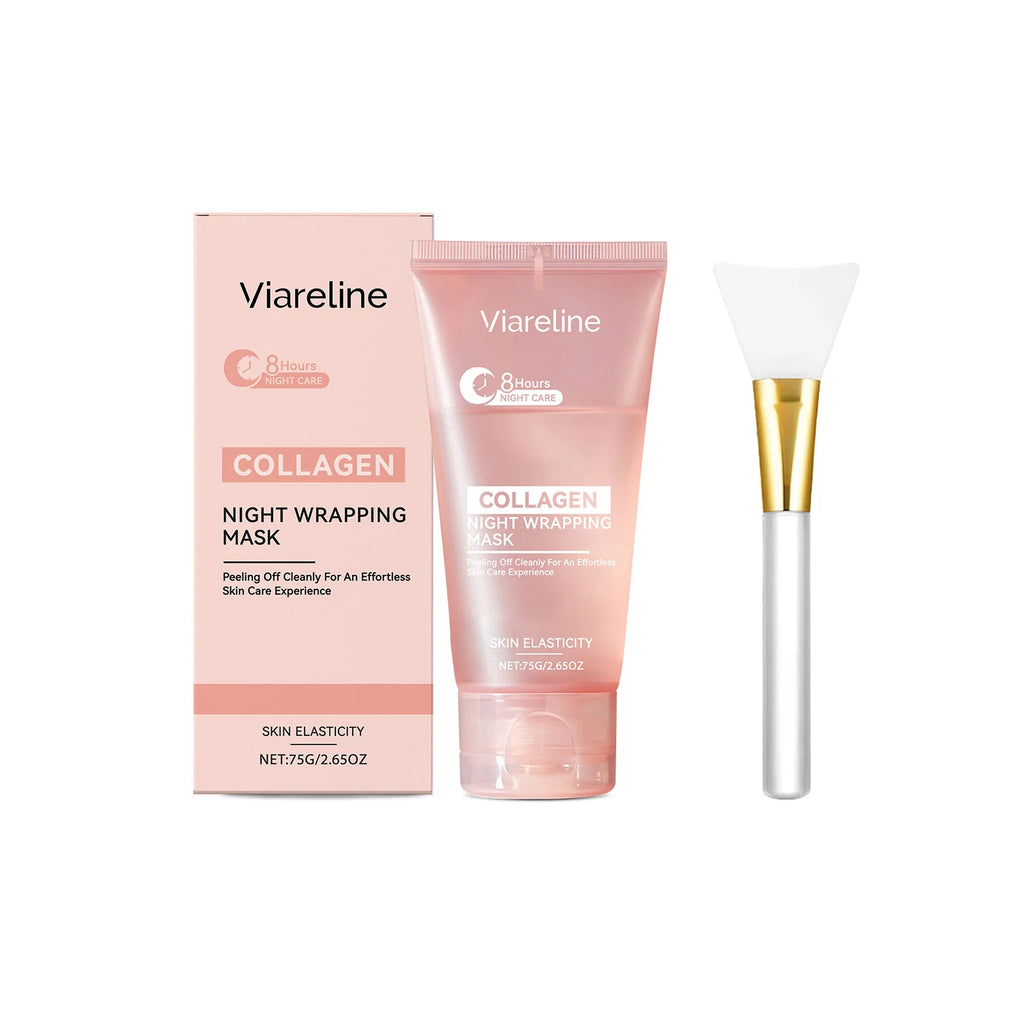 Collagen Night Wrapping Mask Firming Peel Off Treatment for Unisex Face Care