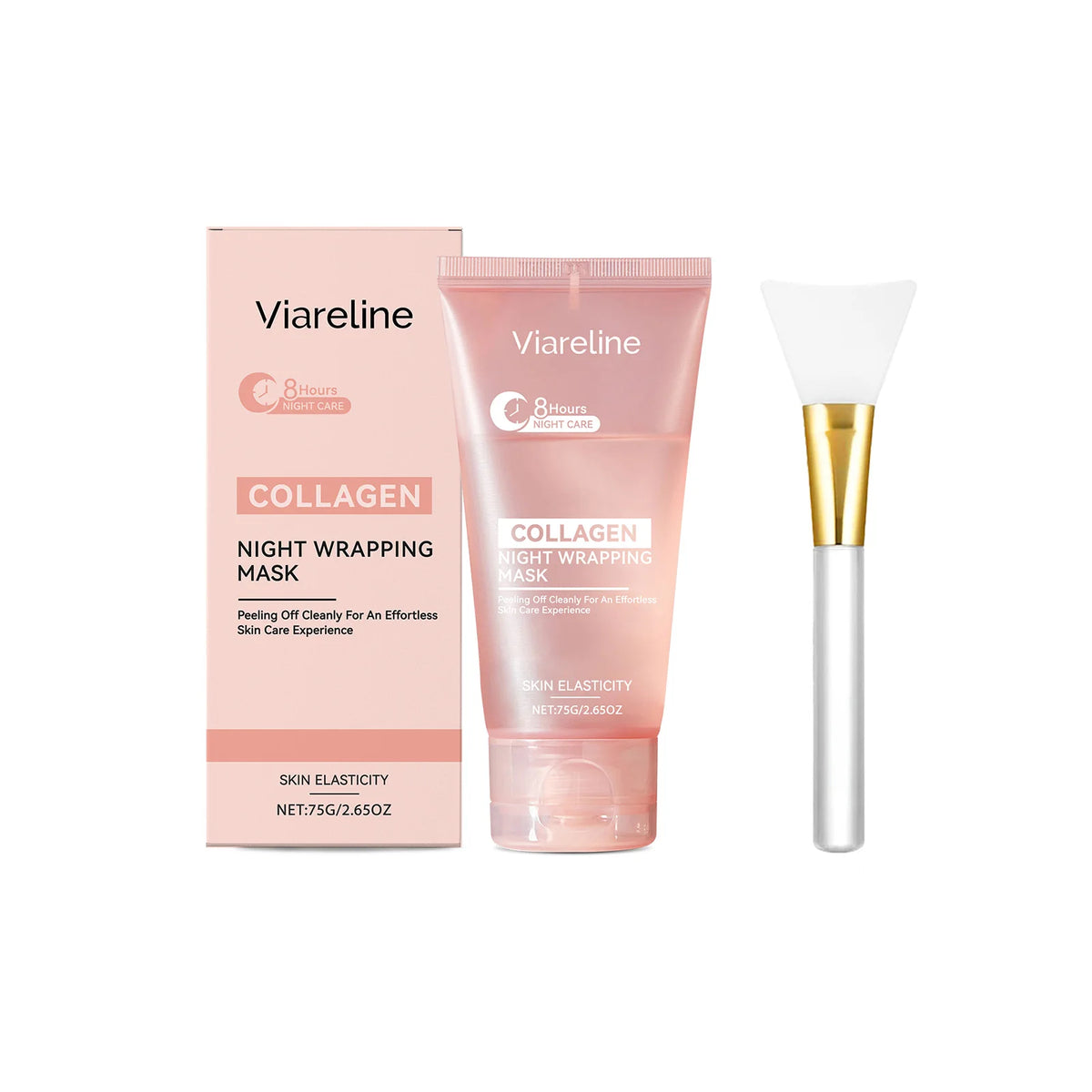 Collagen Night Wrapping Mask Firming Peel Off Treatment for Unisex Face Care