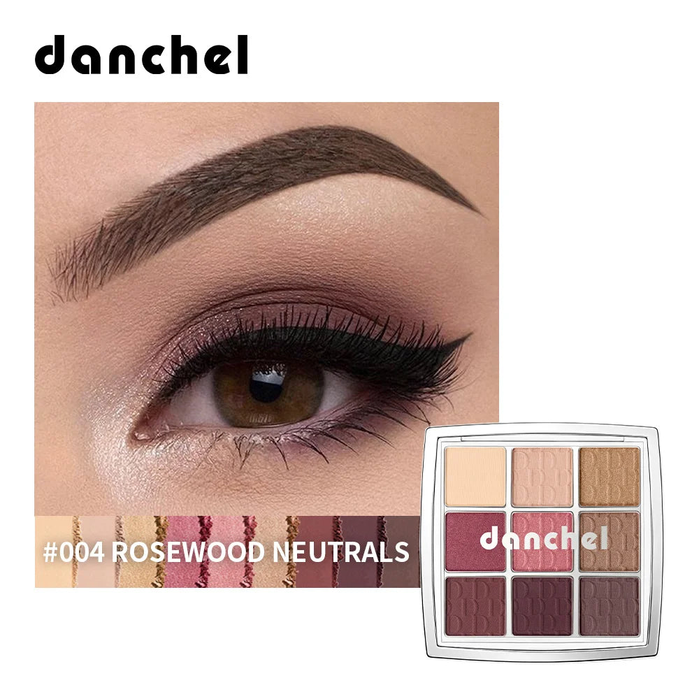 Artist Eyeshadow Palette Matte Shimmer Pigment for Daily Makeup and Party Looks Portable 9 Pan