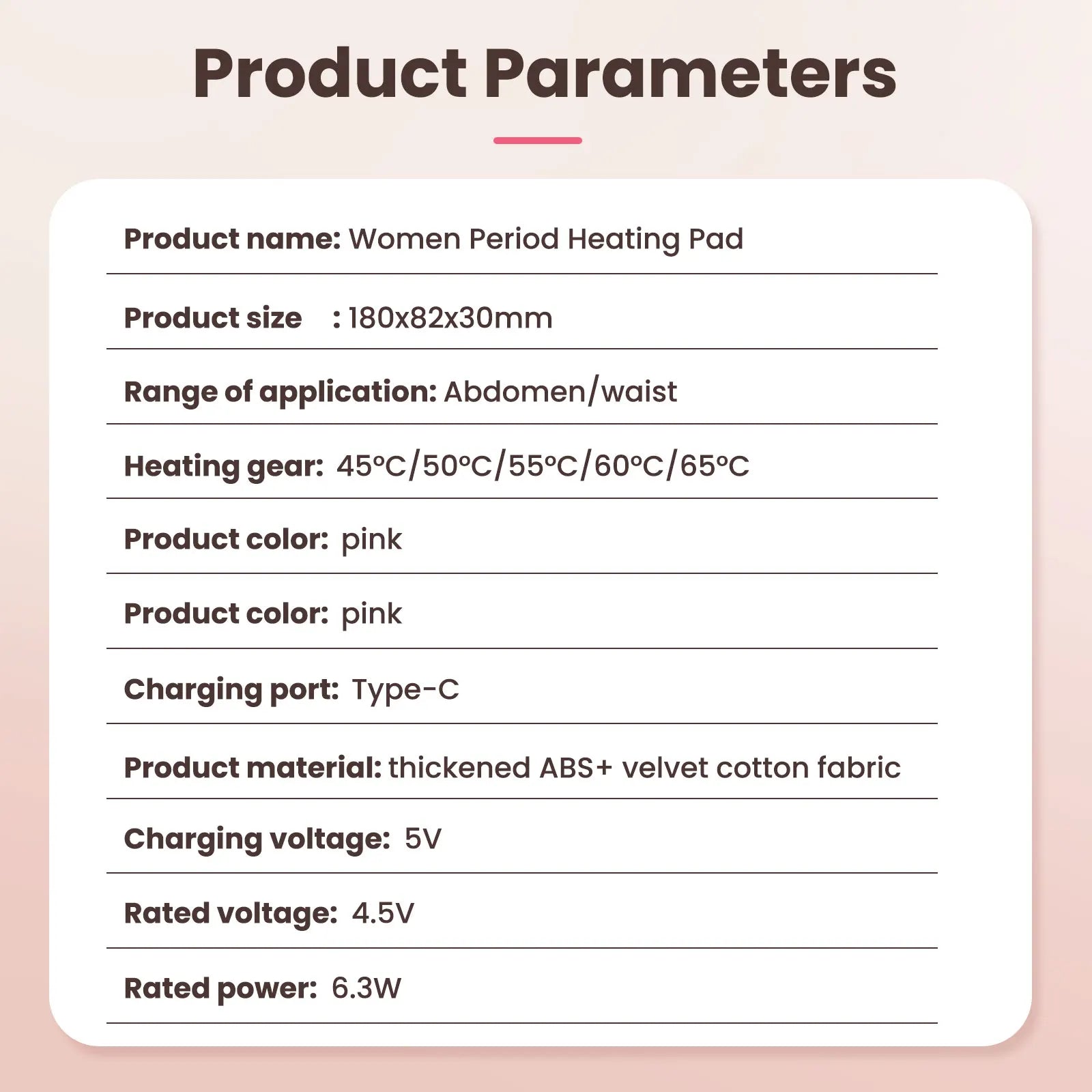 Menstrual Heating Pad Portable Vibration Massage Belt for Women at Home or Office - 19