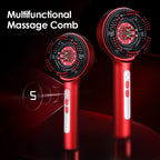 Electric Scalp Massage Comb LED Therapy Hair Growth Serum Applicator for Men and Women Home