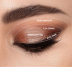 9 Shade Eyeshadow Palette Blendable Pigmented Makeup for Daily Looks and Professional Artistry