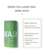 Green Tea Cleansing Stick Deep Moisturizing Oil Control Mask for Unisex Whole Face Treatment