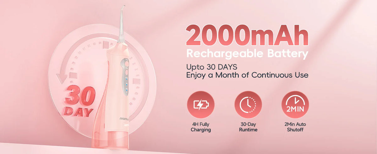 Portable Electric Water Flosser Rechargeable Oral Irrigator for Teeth Cleaning at Home
