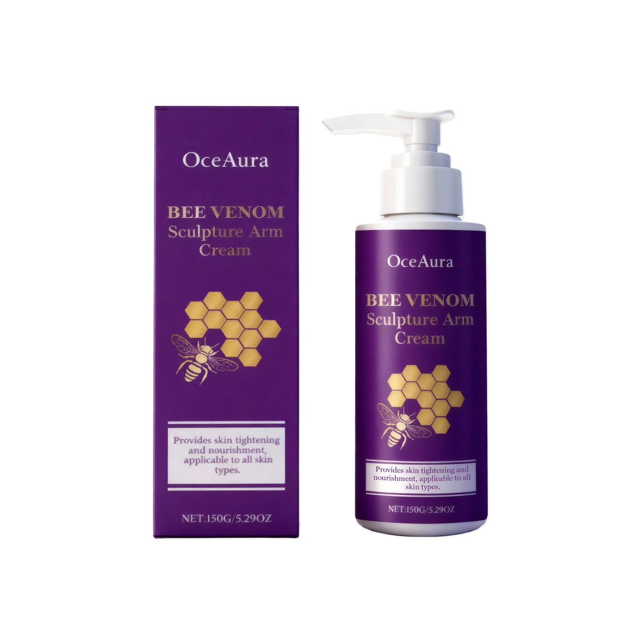 Bee Venom Sculpture Arm Cream Firming Anti Sagging Lotion for Smooth Hydrated Skin Daily Use