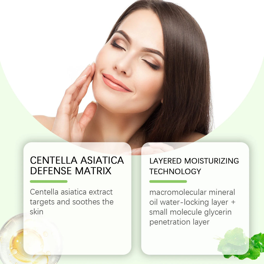 Centella Asiatica Soothing Cream Reduce Redness Calming Moisturizer for Sensitive Face Daily